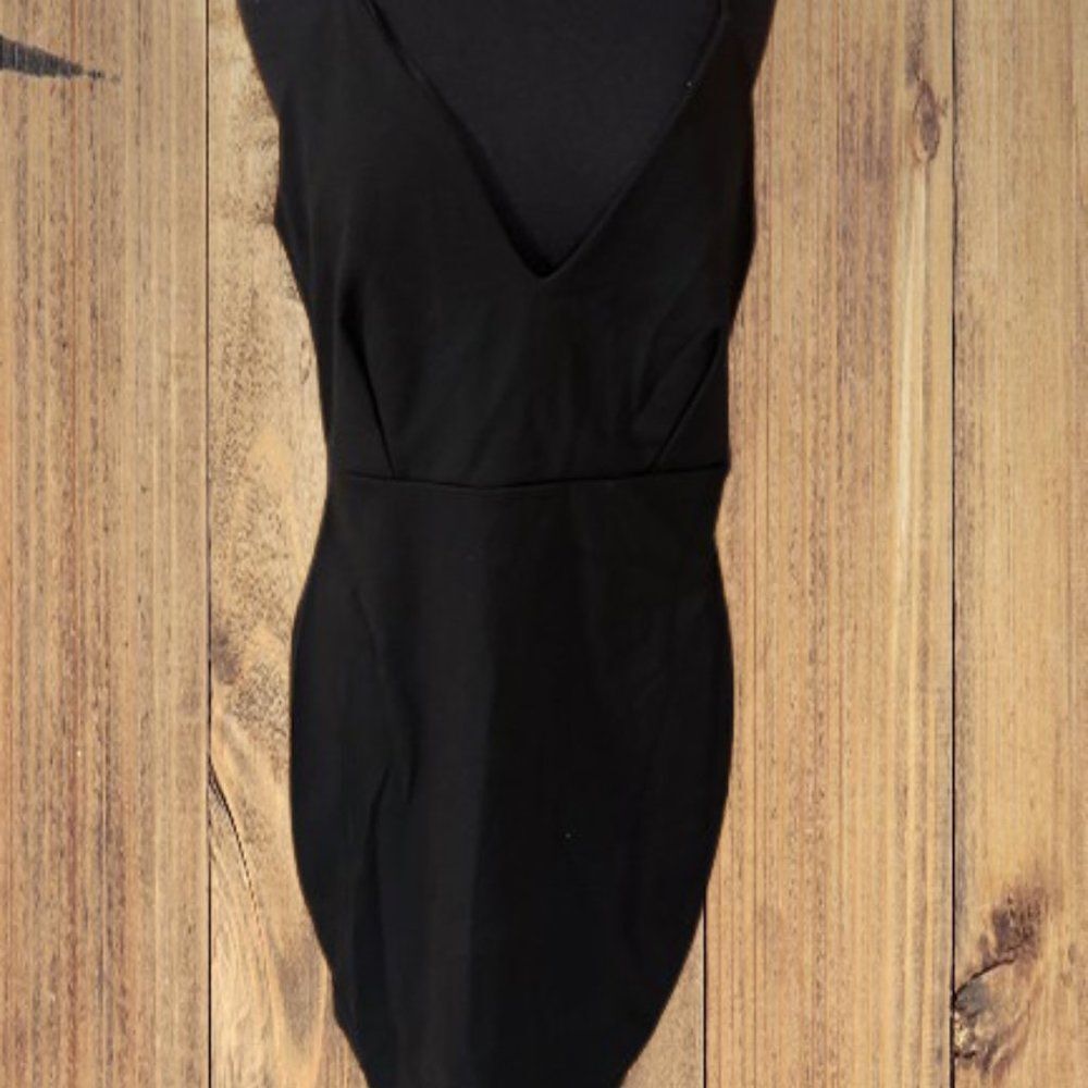 Black Bodycon Dress  4144  2X   NWT Boutique